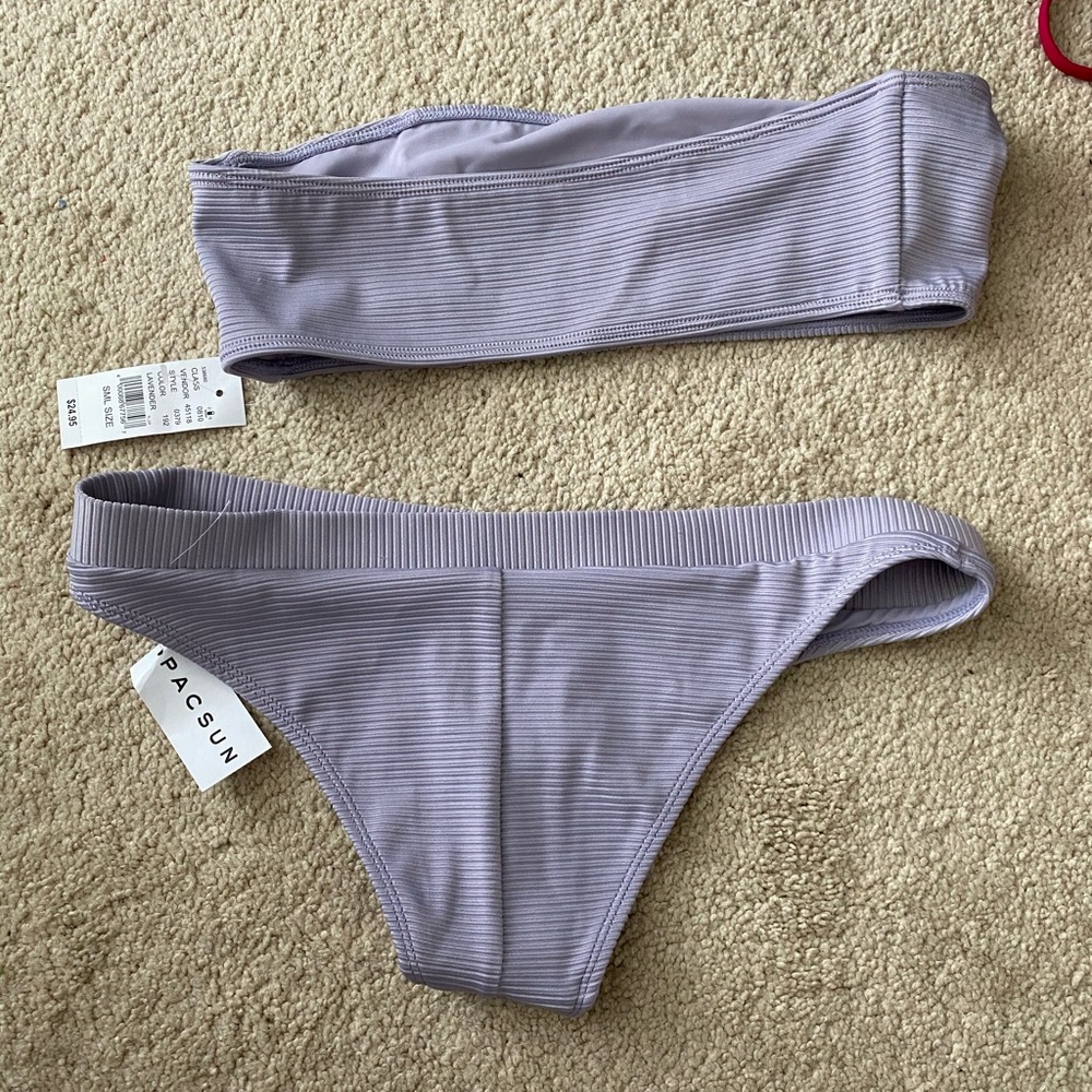 New with tags, lavender bikini, size small - Picture 2 of 5
